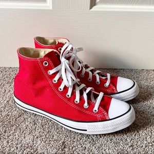 Converse Red High Top Sneakers